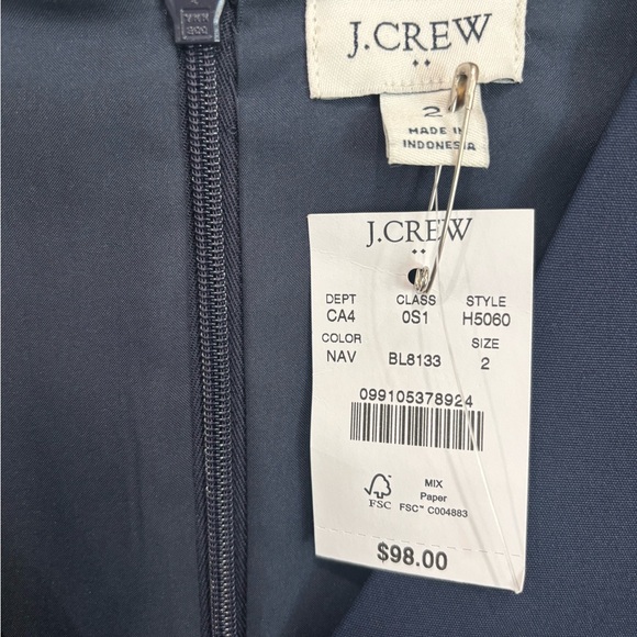 J. Crew | Navy Dress | Size 2 - Picture 3 of 4